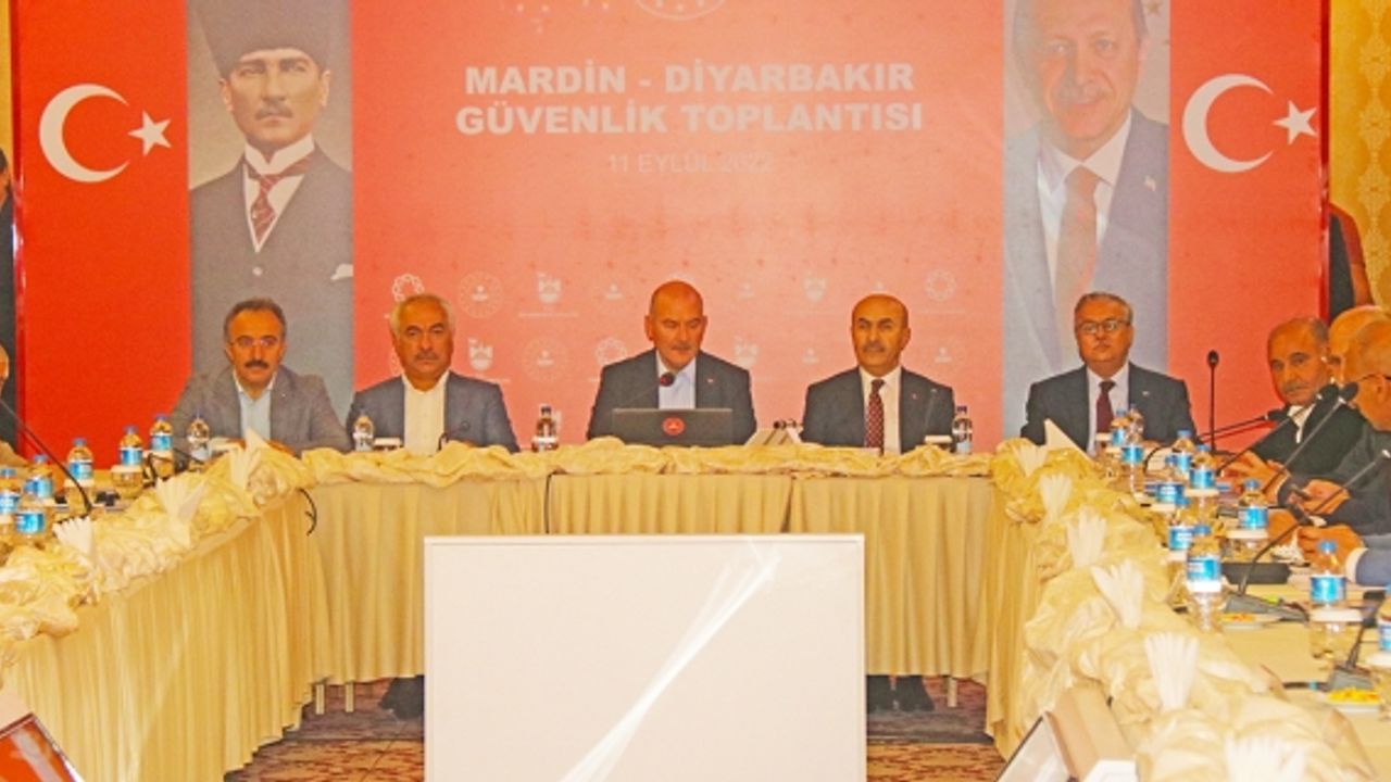 Bakan Soylu, Mardin ve Diyarbakır  ‘İl Güvenlik Toplantısı'na katıldı