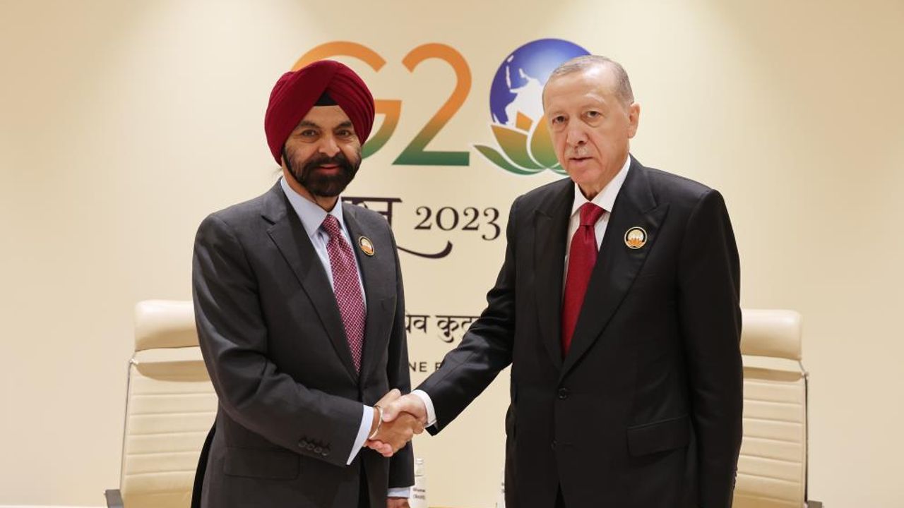 Erdoğan, Dünya Bankası Başkanı Banga ile görüştü
