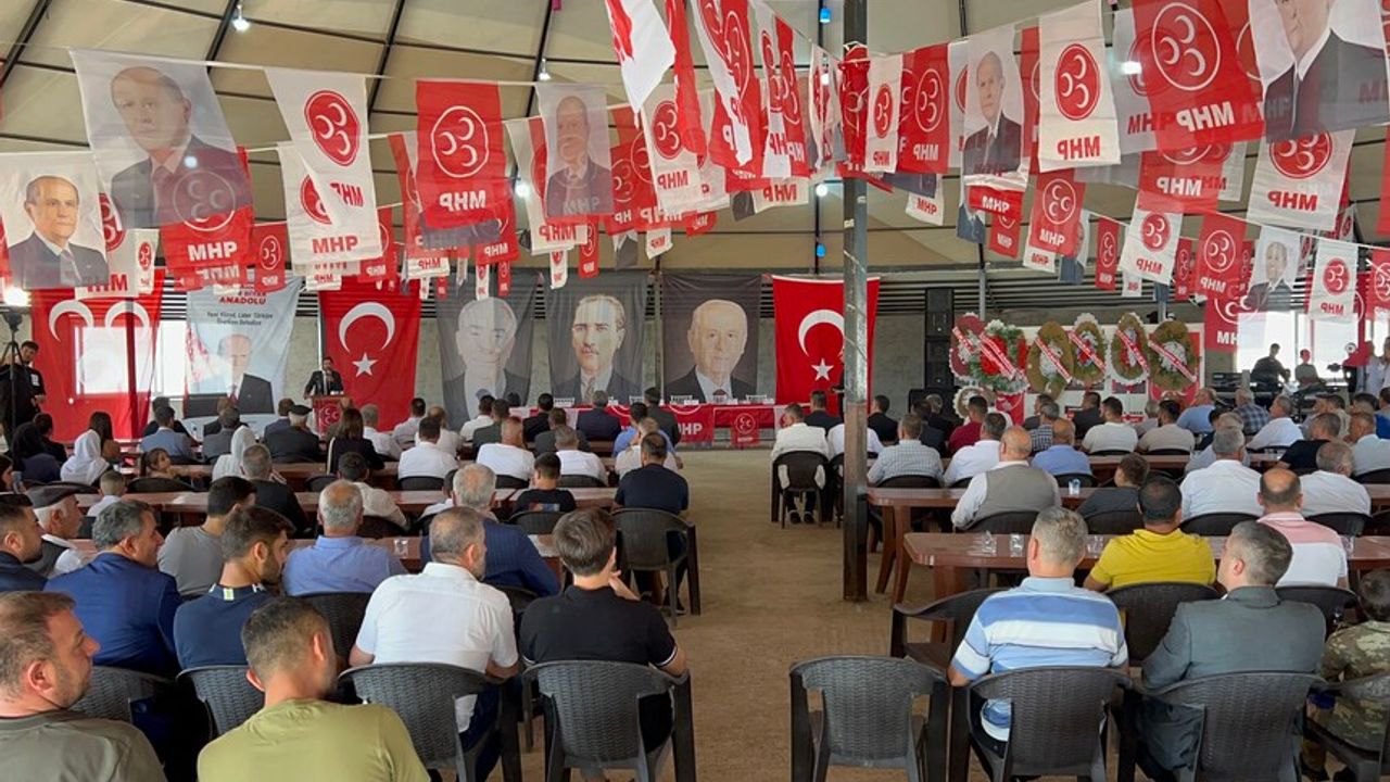 Silopi'de MHP ilçe kongresini kıl çadırda yaptı