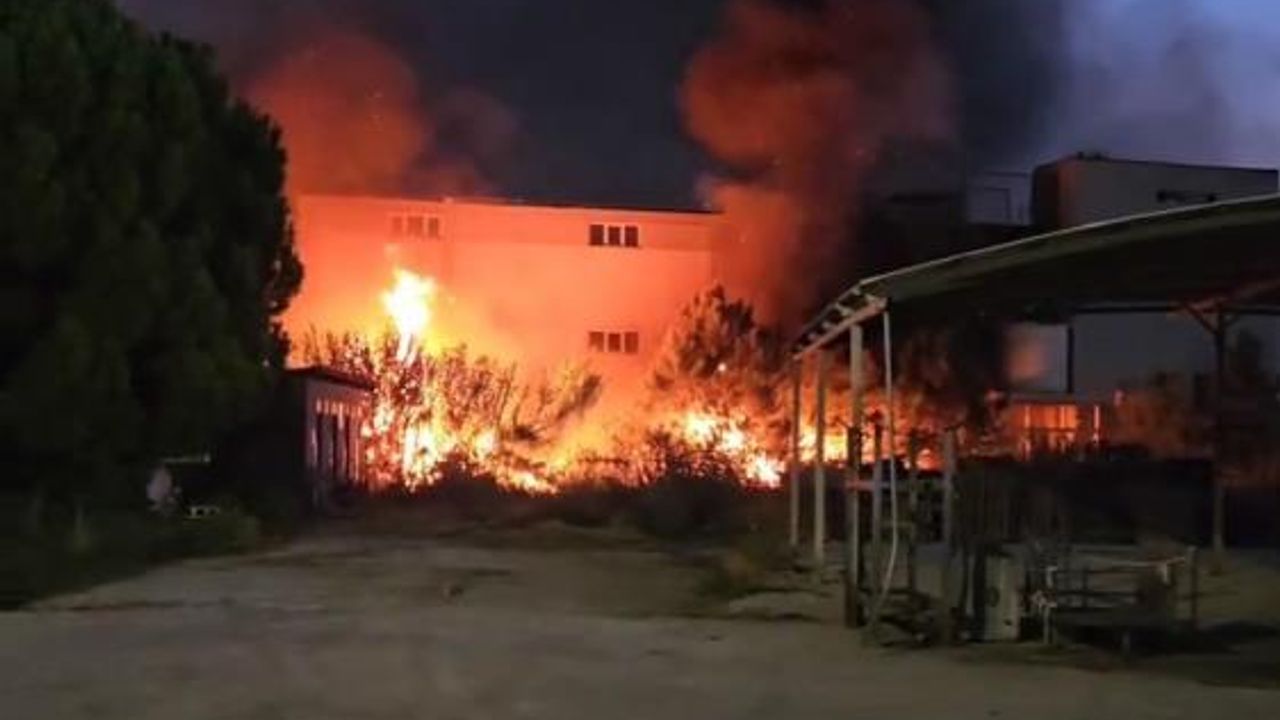 İplik fabrikasında korkutan yangın