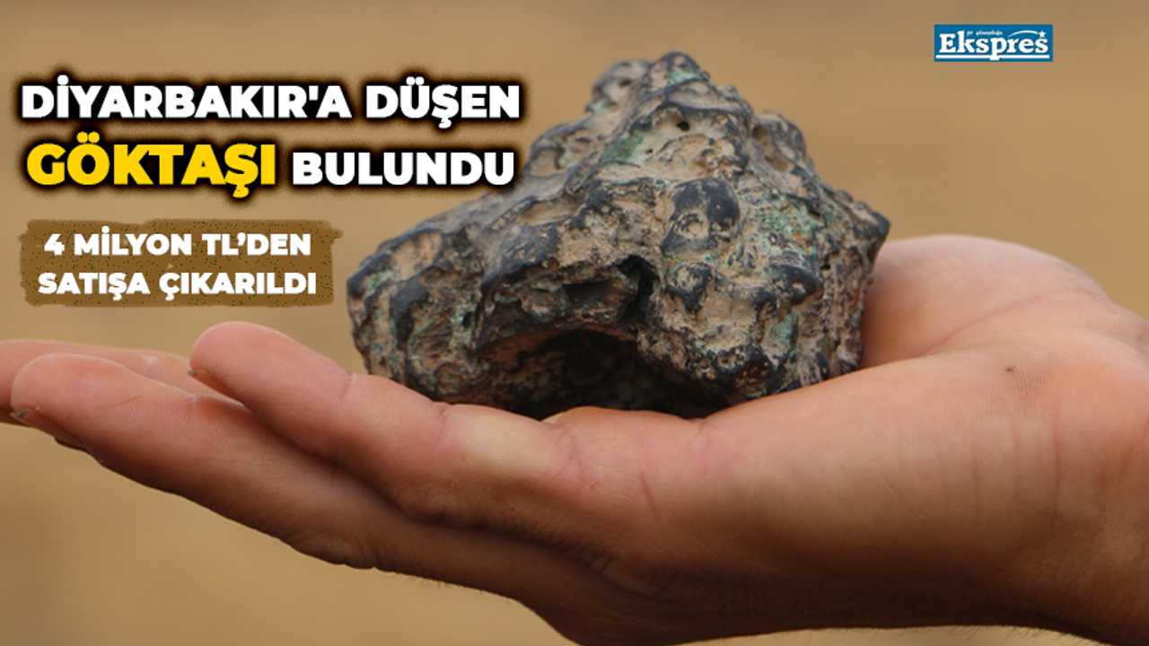 Diyarbakır'a düşen göktaşı bulundu; 4 milyon TL’den satışa çıkarıldı