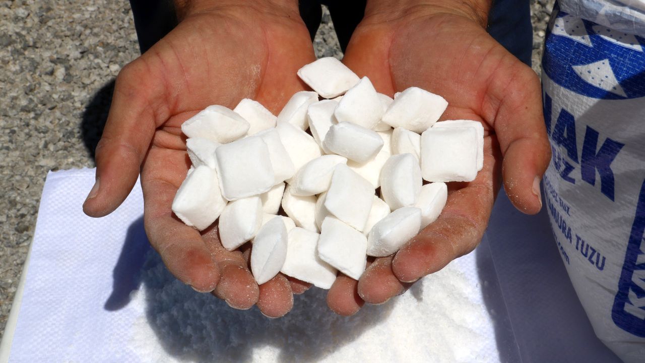 Küp şekerden sonra tablet tuz üretimine de geçildi