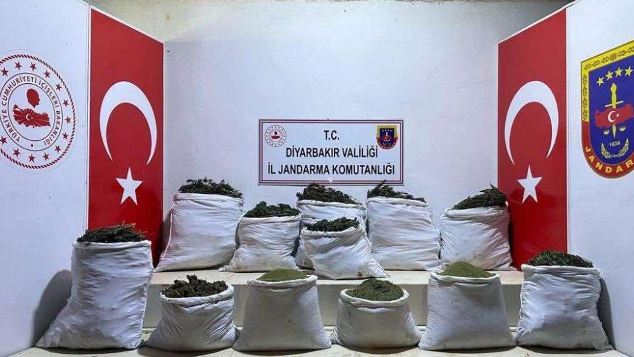 Diyarbakır’da 312 kilo esrar ele geçirildi