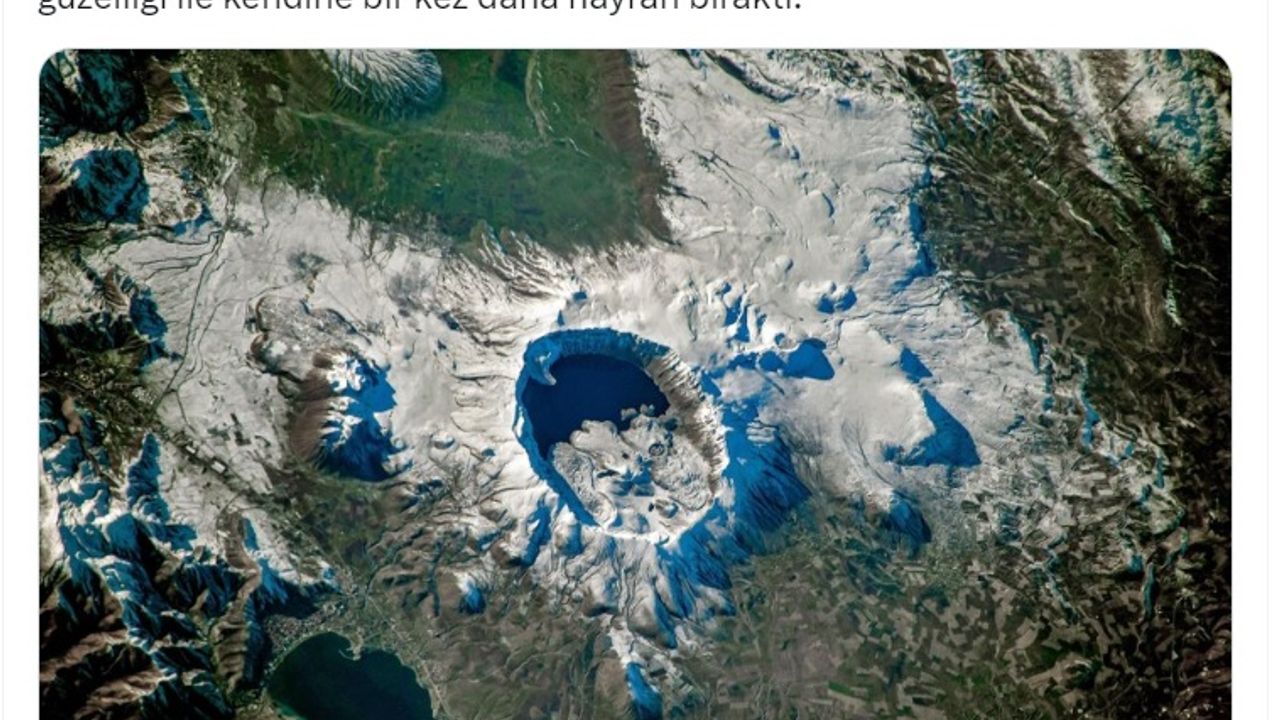 Uzaydan Nemrut Dağı'nı fotoğrafladı