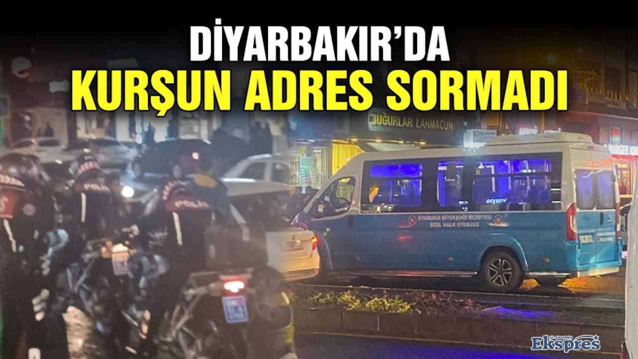 Diyarbakır’da kurşun adres sormadı