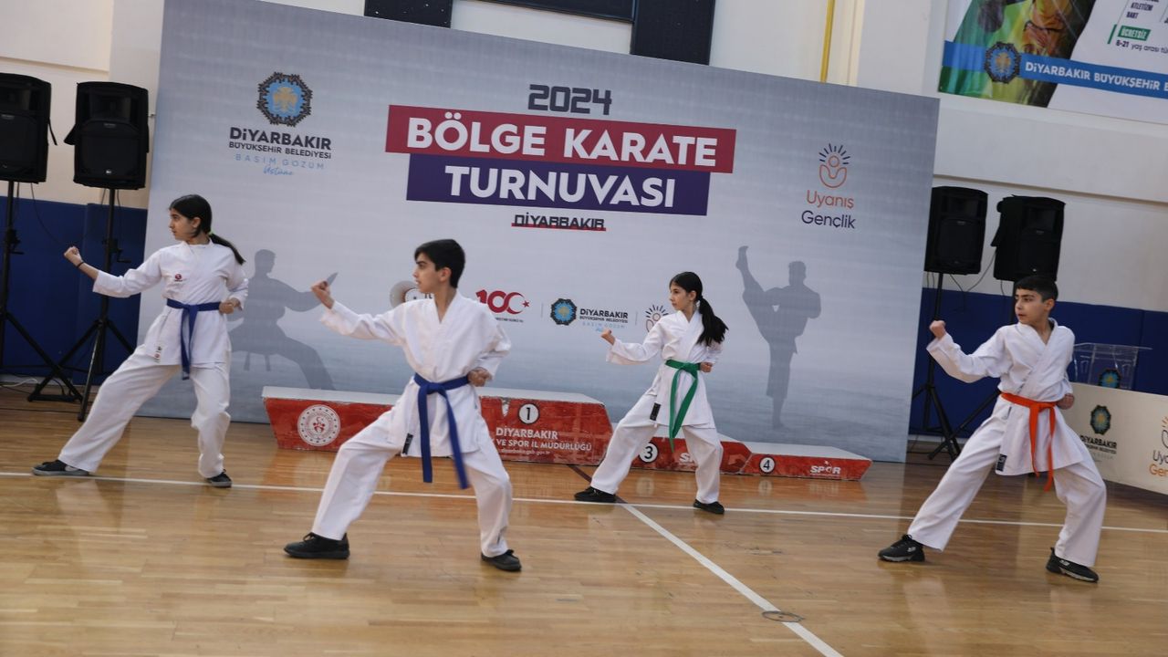 Diyarbakır’da minik karateciler görücüye çıktı