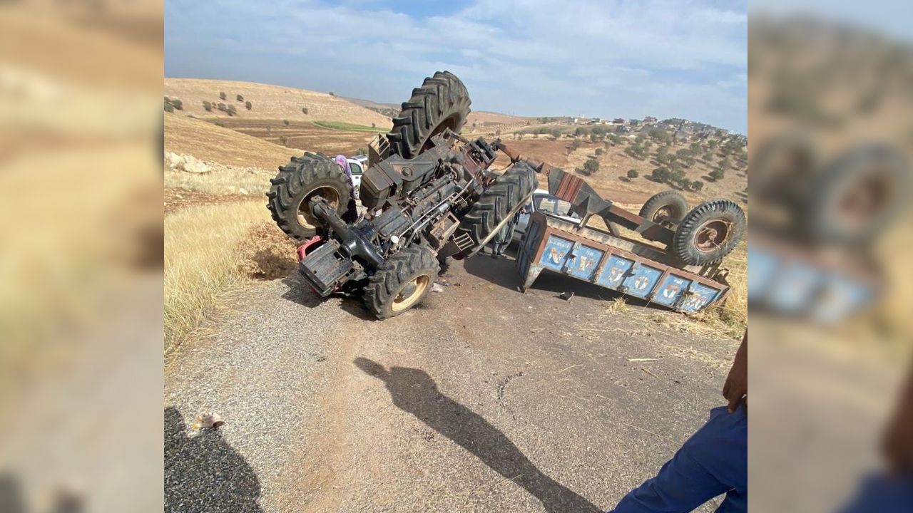 Diyarbakır'da traktör devrildi: 3 yaralı