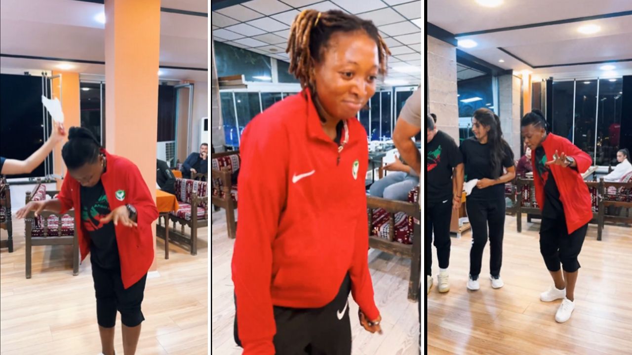 Amedspor'un kadın futbolcularından, davul-zurnalı halay