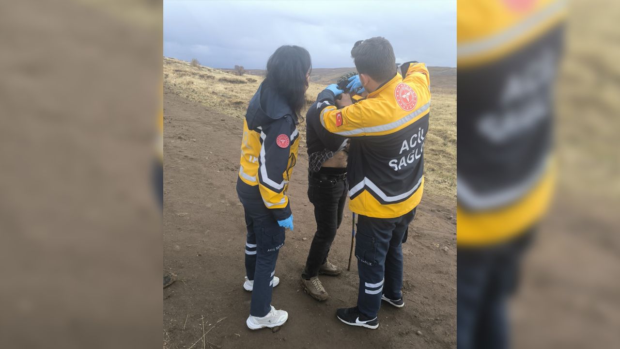 Yanına yıldırım düşen çoban yaralandı