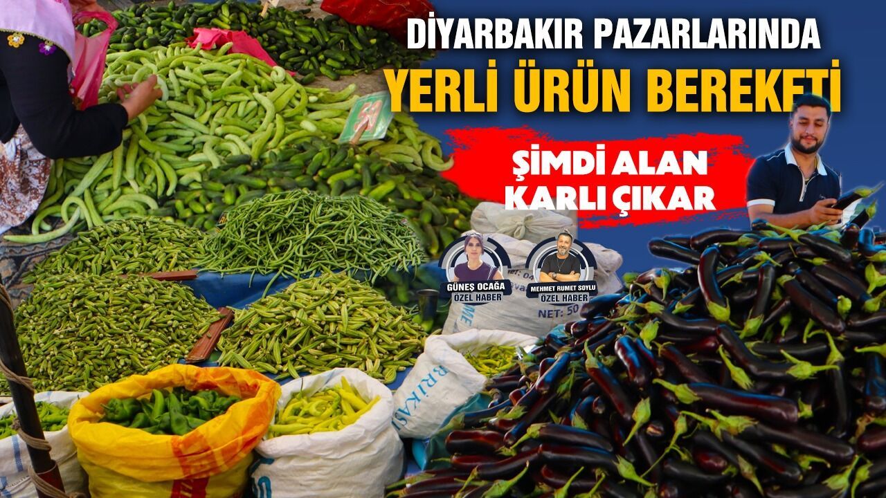 Diyarbakır pazarlarında yerli ürün bereketi: Şimdi alan karlı çıkar