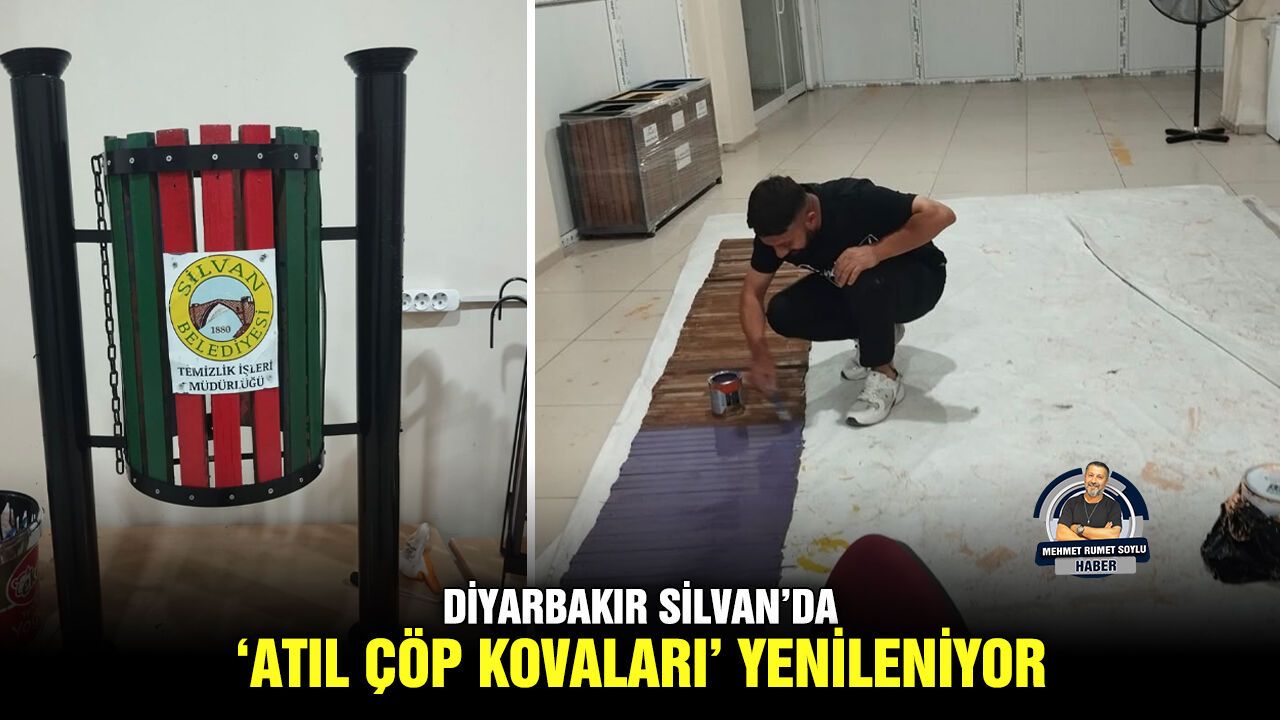 Diyarbakır Silvan’da ‘atıl çöp kovaları’ yenileniyor