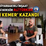 DİYARBAKIRLI İNŞAAT İŞÇİSİ BOKSÖR ALİ TÜRKAN, ‘ALTIN KEMER’ KAZANDI