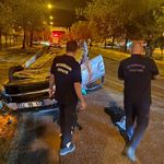 Takla atan otomobilin sürücüsü ağır yaralandı