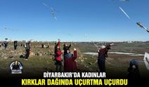 Diyarbakır’da kadınlar Kırklar Dağında uçurtma uçurdu
