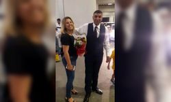 VİDEO- Cani koca, eşini öldürmeden önce havalimanından çiçeklerle karşılamış