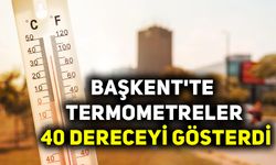 Başkent'te termometreler 40 dereceyi gösterdi