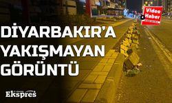 Kayapınar’daki kaldırımda rezalet!