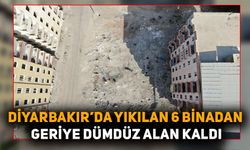 Diyarbakır’da yıkılan 6 binadan geriye dümdüz alan kaldı