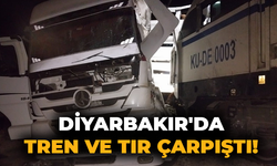 Diyarbakır’da tren ve TIR çarpıştı!
