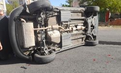 Kayapınar’da iki otomobil çarpıştı: 1 yaralı