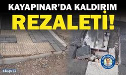 Kayapınar’da kaldırım rezaleti!