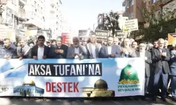 Diyarbakır'da cuma namazı çıkışı İsrail protestosu