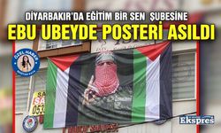 Diyarbakır’da Eğitim Bir Sen şubesine  Ebu Ubeyde posteri asıldı