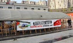 Şırnak'ta "Filistin İnsanlık Nöbeti Çadırı" kuruldu