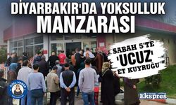 Diyarbakır'da yoksulluk manzarası:  Sabah 5'te 'ucuz' et kuyruğu