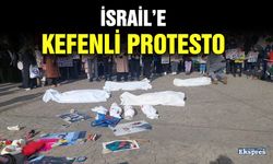 İsrail’e kefenli protesto