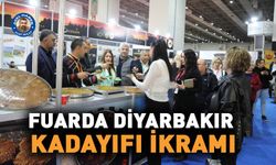 Fuarda Diyarbakır Kadayıfı ikramı