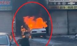 Diyarbakır’da otomobil alev topuna döndü