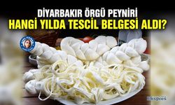 Diyarbakır Örgü Peyniri hangi yılda tescil belgesi aldı?