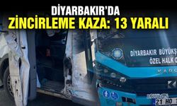 Diyarbakır’da zincirleme kaza: 13 yaralı