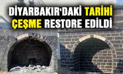 Diyarbakır'daki tarihi çeşme restore edildi