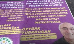 Ankara'da sahte DEM Parti afişleri asıldı