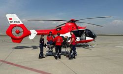 Şırnaklı hasta helikopterle Diyarbakır'a getirildi