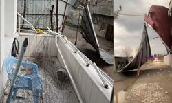 Diyarbakır’da yıldırım isabet eden evin çatısı çöktü