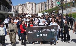 Şırnak’ta taciz protestosu