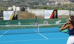 Cudi Dağı eteklerinde uluslararası tenis turnuvası