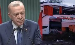 Kaza yapan Diyarbakır otobüsü ile ilgili Cumhurbaşkanı Erdoğan’dan açıklama