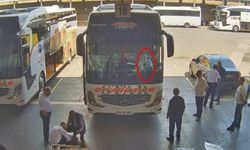 Kaza yapan Diyarbakır otobüsünün otogardan çıkış görüntüsü