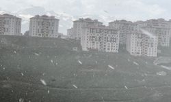 Yüksekova'da dolu yağışı