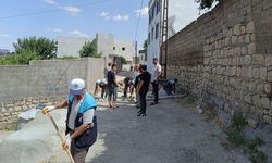 Diyarbakır Silvan’da 41 derece sıcakta hummalı çalışma
