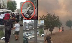 Diyarbakır’da peş peşe; çatı uçtu, elektrik telleri koptu, yangın çıktı