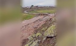 Erzurum’da sel; ekili araziler zarar gördü