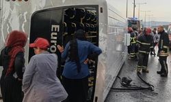 Tarım işçilerini taşıyan otobüs devrildi: 12 yaralı