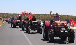 Fıstık üreticilerinden traktörlü eylem