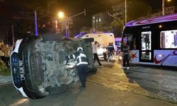 Samsun'da tramvay ambulansa çarptı: 4 yaralı