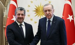 Külliyede kritik görüşme: Erdoğan, IKBY Başbakanı Barzani'yi kabul etti